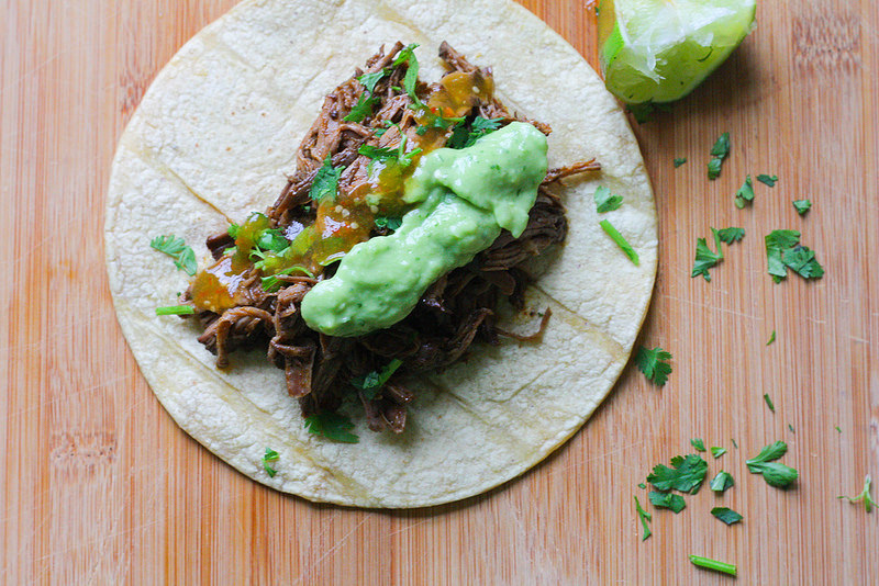 Barbacoa Taco by Flan and Apple Pie