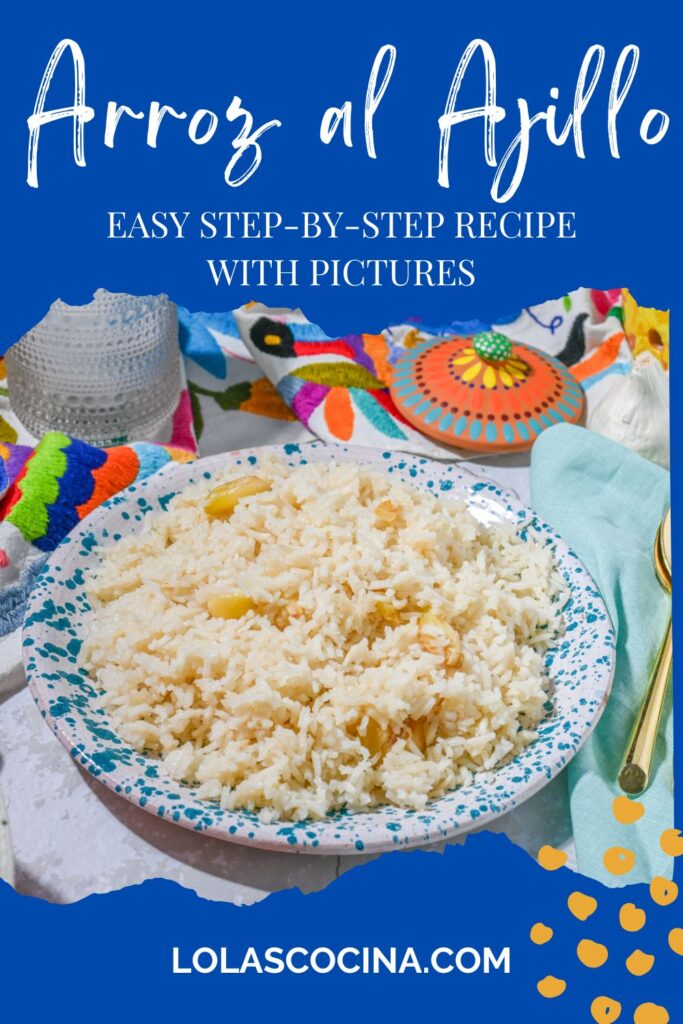 Arroz al ajo Arroz con mantequilla y ajo Garlic rice Garlic rice pilaf
