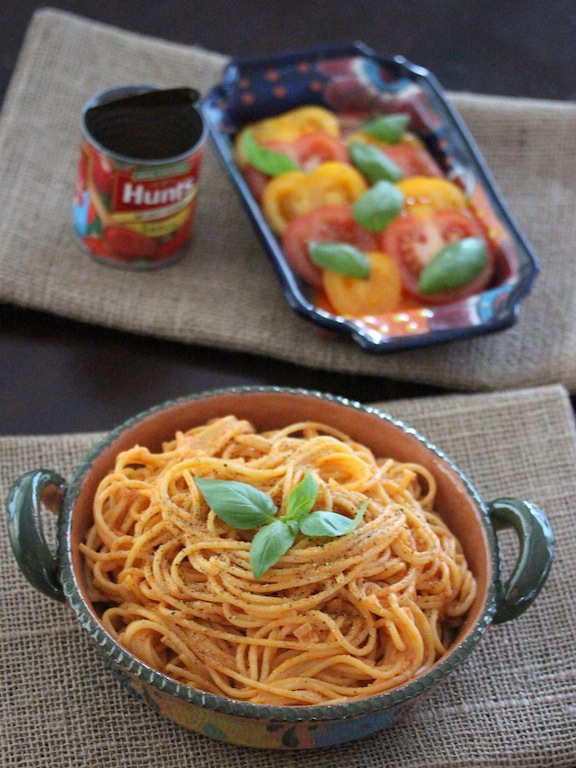 creamy-spaghetti-with-tomato-sauce