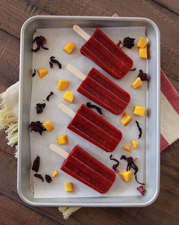 hibiscus mango paletas