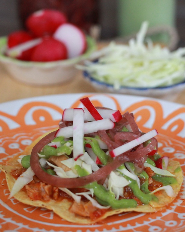 Turkey Tinga Tostada Recipe | Lola's Cocina | www.lolascocina.com