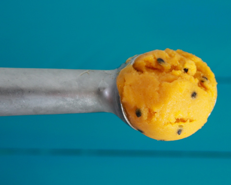 Postre con Mango y Maracuya