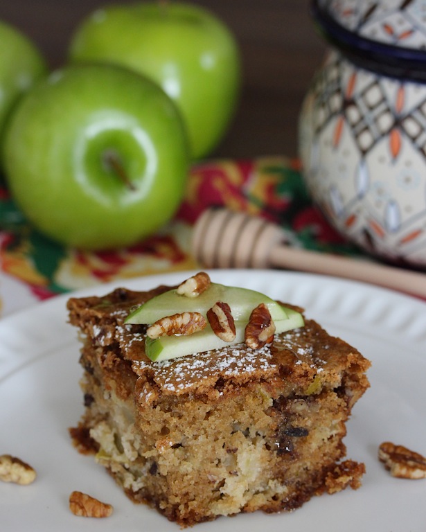 apple bread slice vertical