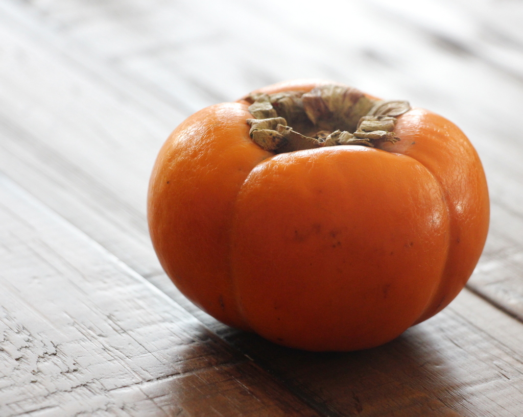 Fuyu persimmons can be eaten hard like an apple and work well in this recipe!