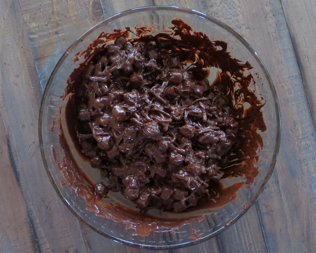 Mixing Ingredients for Haystacks