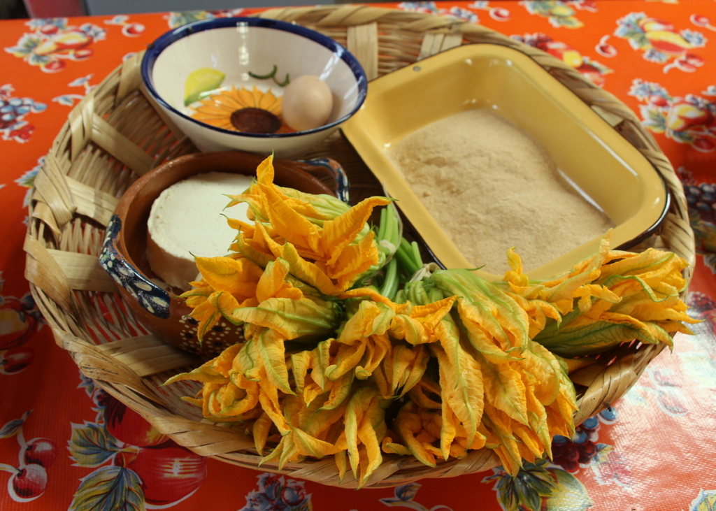 Reyna Mendoza’s Stuffed Squash Blossoms