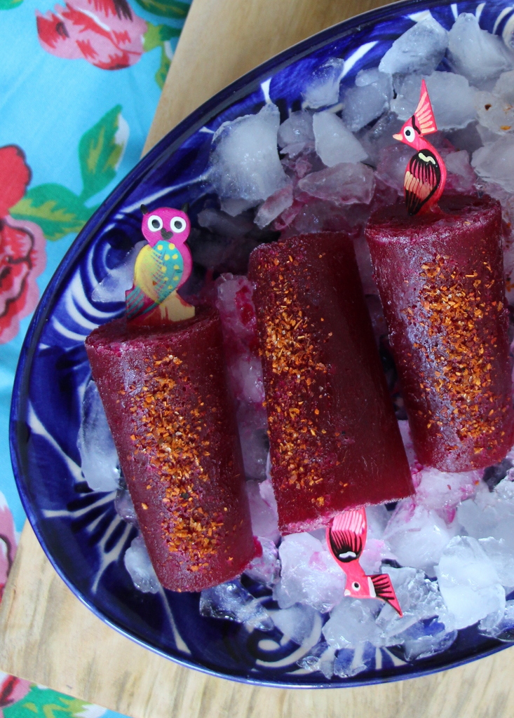 Spicy Prickly Pear Mezcal Paletas | Lola's Cocina | www.lolascocina.com