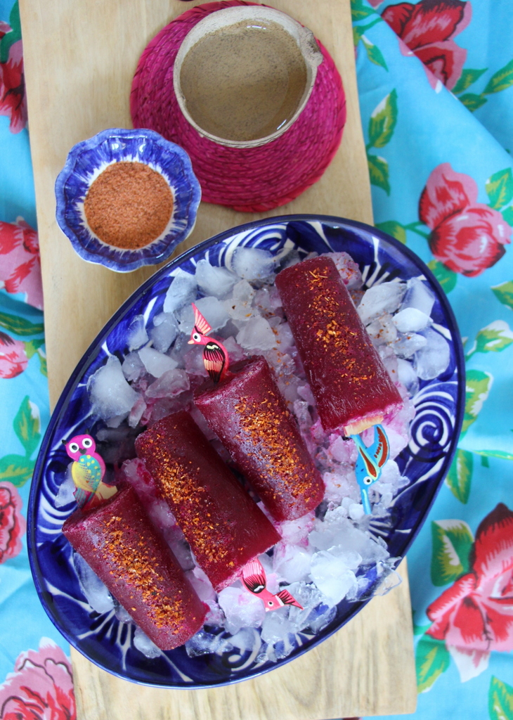 Spicy Prickly Pear Mezcal Paletas | Lola's Cocina | www.lolascocina.com