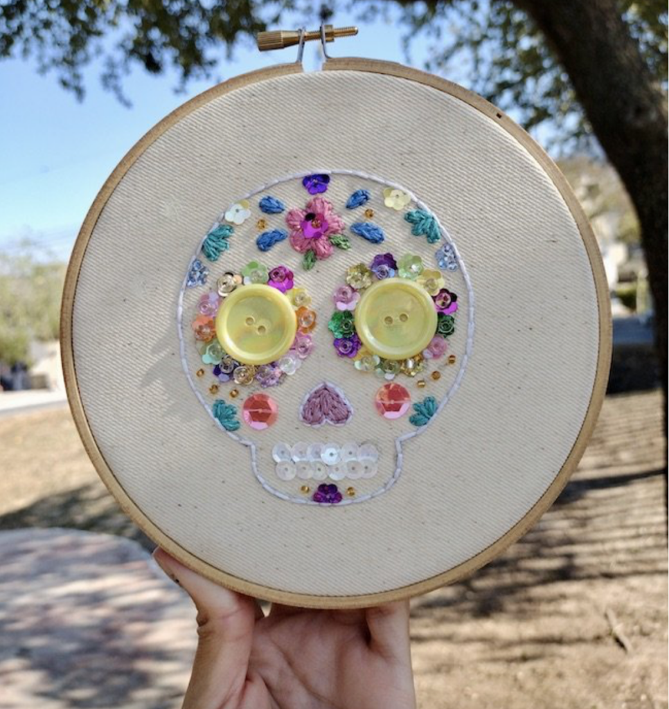 day of the dead embroidery