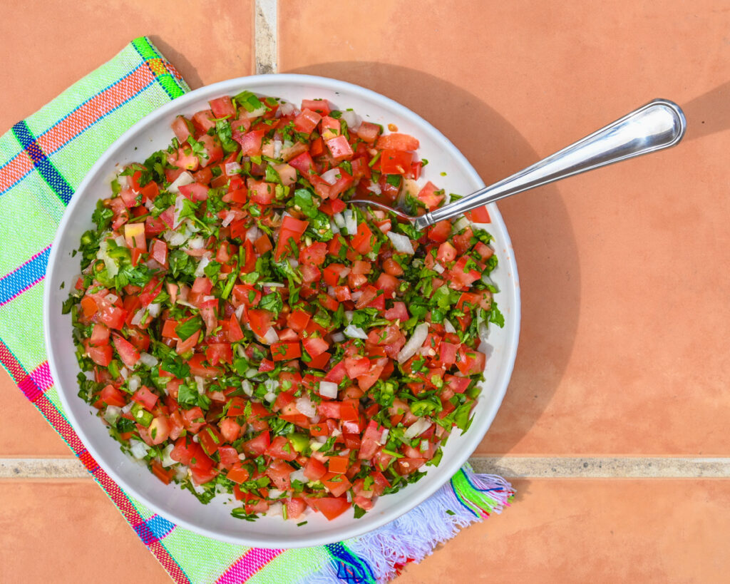 Salsa bandera Pico de galo Pico de galo Mexican salsa recipe Mexican salsa Mexican salsa recipes authentic