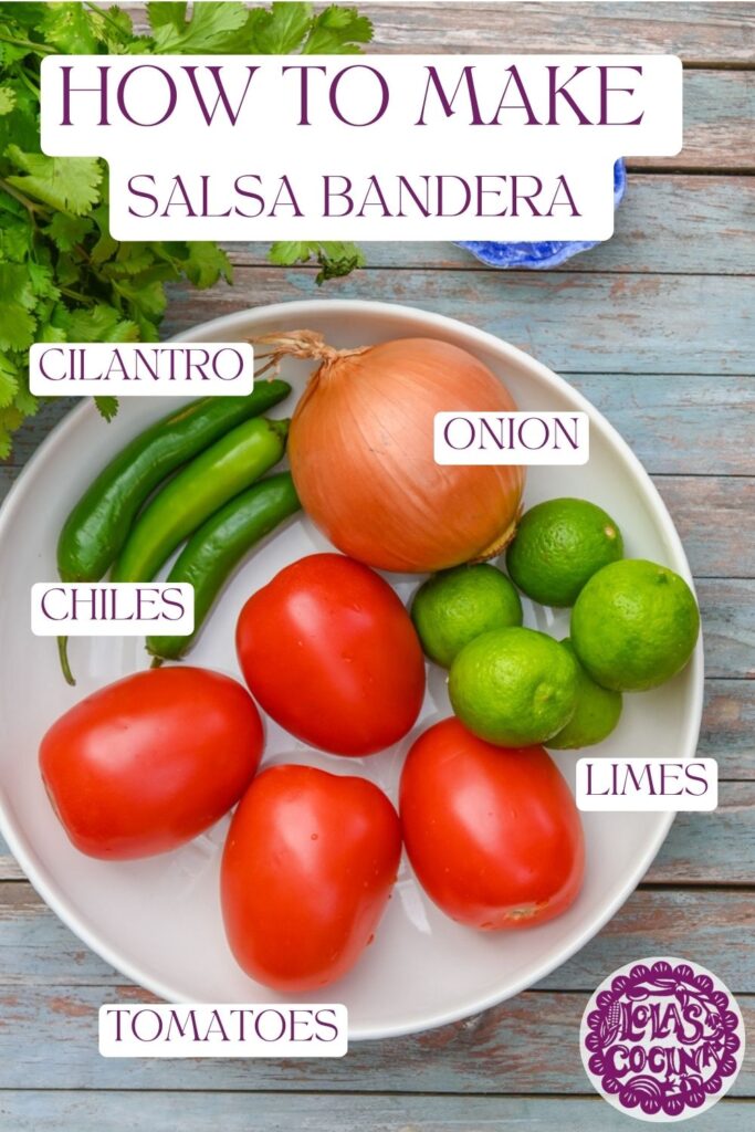 Salsa bandera Pico de galo Pico de galo Mexican salsa recipe Mexican salsa Mexican salsa recipes authentic