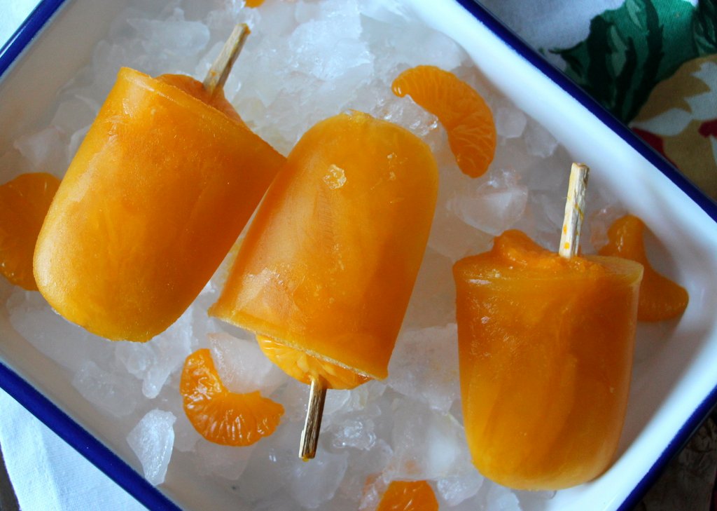 Mandarin Ginger and Honey Paletas