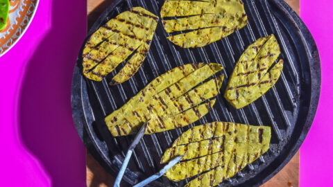 BEST Nopales Asados (Grilled Cactus Paddles)
