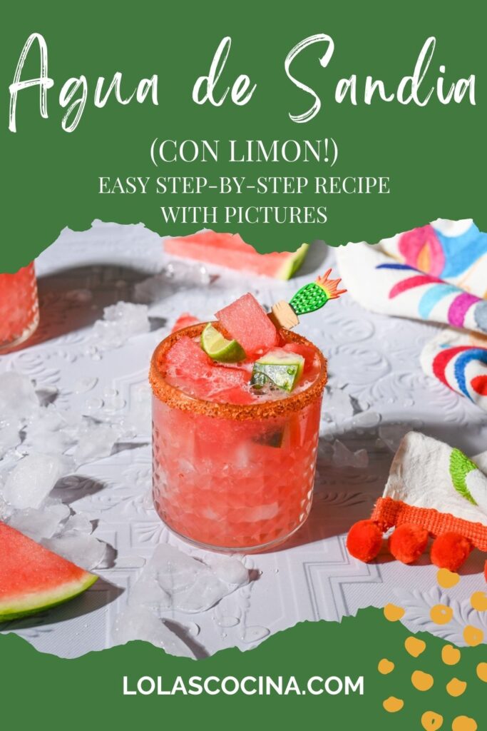 Agua de sandia y limon Agua de sandia con limon Watermelon agua fresca Watermelon lime agua fresca Agua fresca watermelon Agua freca mexicanas