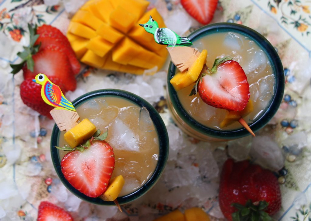 Mango Strawberry Agua Fresca