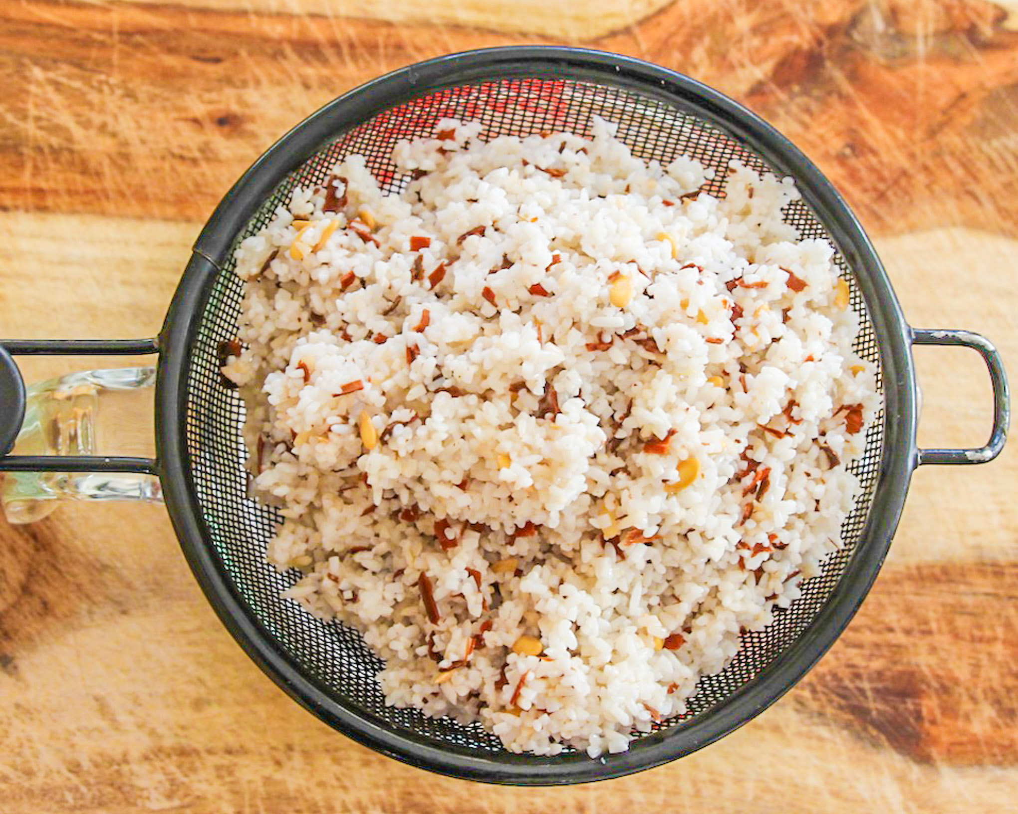 Agua de Horchata in Princess House Blender. Used 1 1/2 cup of rice and