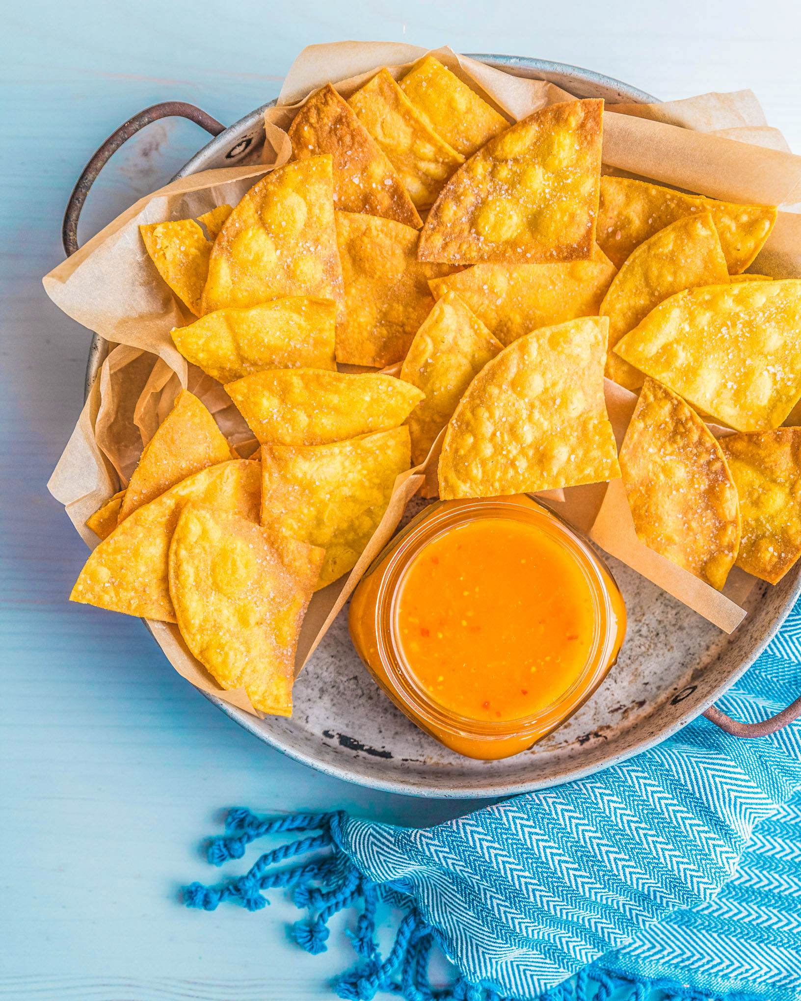 Totopos Caseros (Easy Homemade Corn Tortilla Chips)