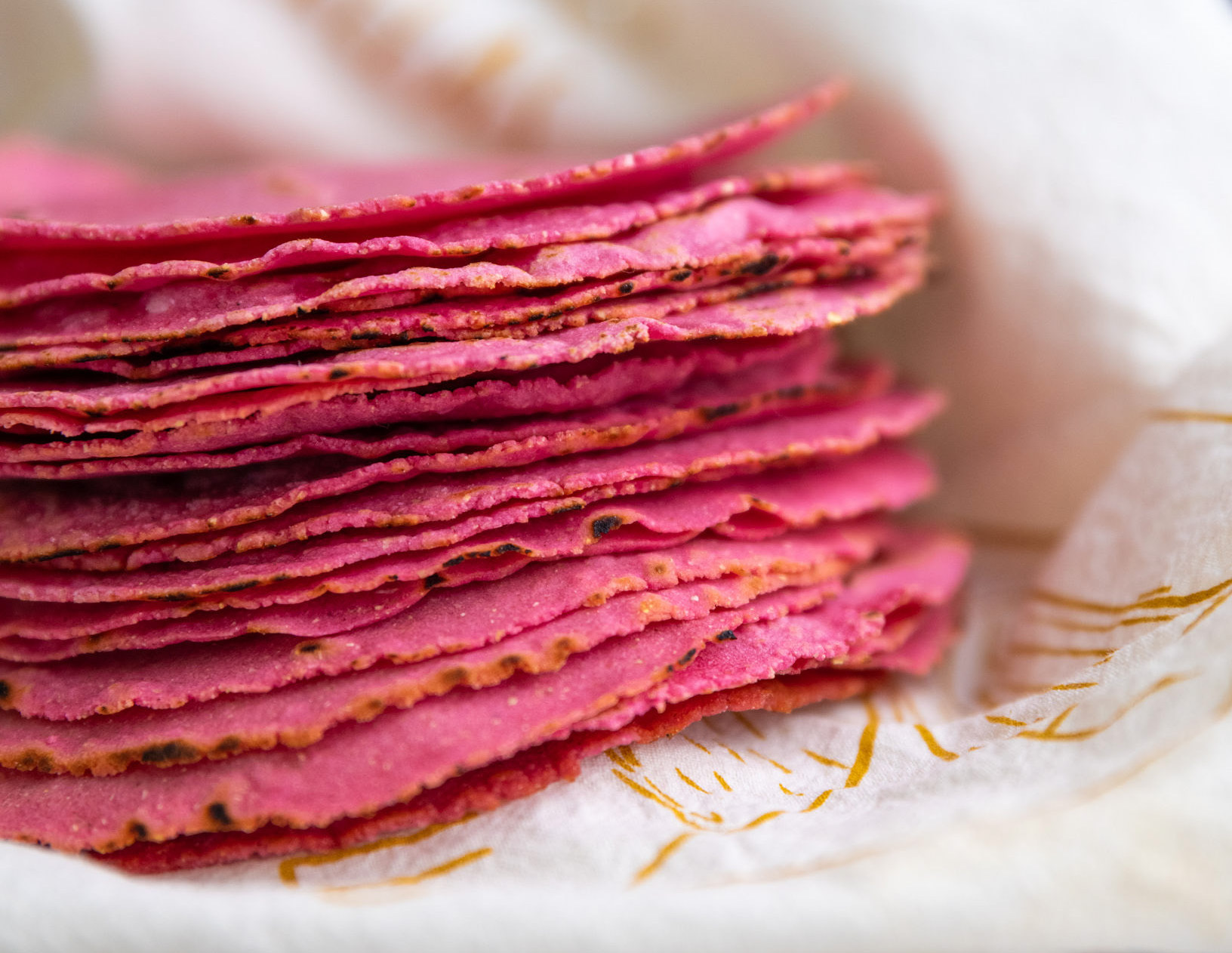 Hot Pink Corn Tortillas