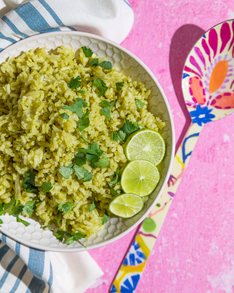 Arroz Verde con Cilantro | Mexican Green Rice with Cilantro