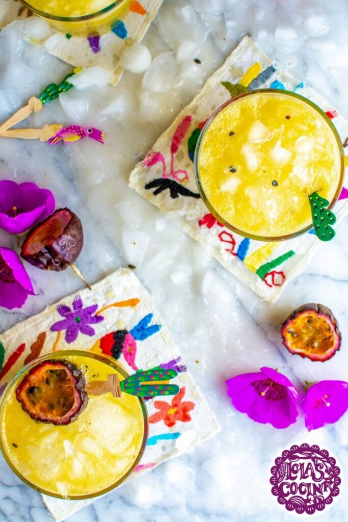 Maracuya drink Agua de Maracuya Passion fruit juice Passion fruit drink Passion fruit agua fresca Passion fruit agua fresca recipe