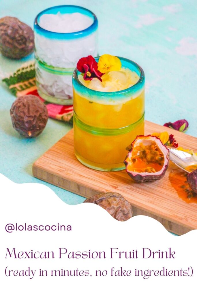 Maracuya drink Agua de Maracuya Passion fruit juice Passion fruit drink Passion fruit agua fresca Passion fruit agua fresca recipe