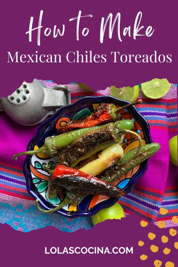 Chiles toreados recipe Chiles toreados receta Chiles toreados con soya Chiles toreaods con cebolla Chiles toreados para sushi Chiles toreados en salsa soya Blistered peppers