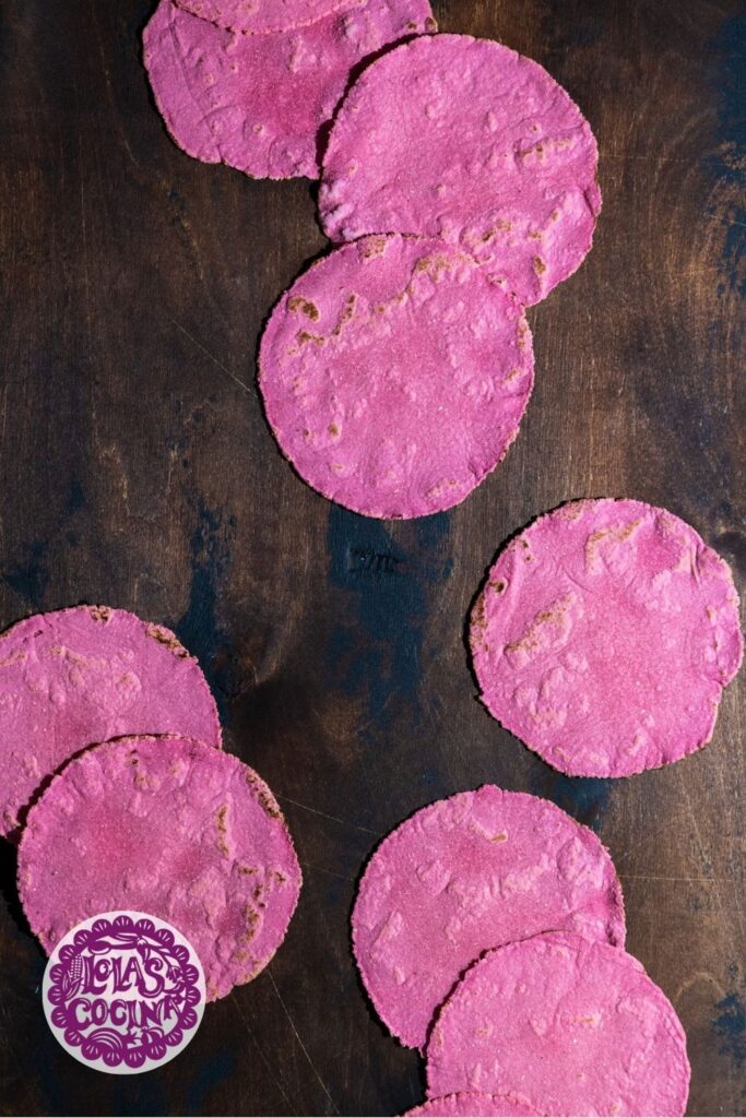 Pink tortillas tacos Pink flour tortillas Pink corn tortillas How to make pink tortillas How to make pink corn tortillas