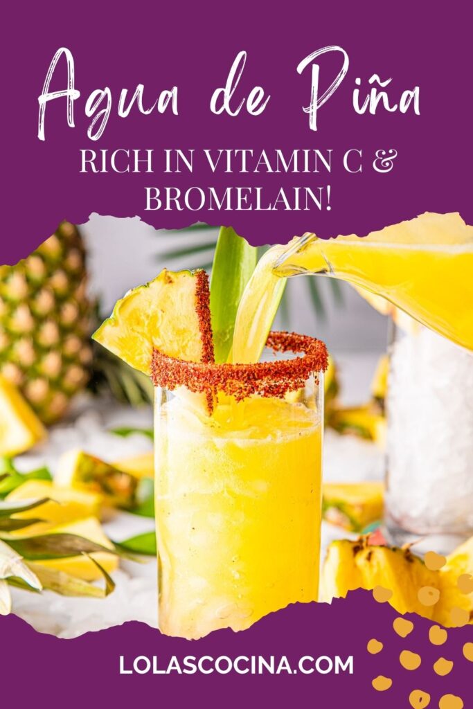 Agua de piña Agua de piña receta Agua de pina recipe Pineapple agua fresca Pineapple agua fresca recipe