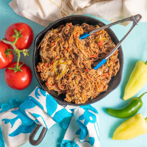 BEST Mexican Shredded Beef (Slow Cooker Machaca)