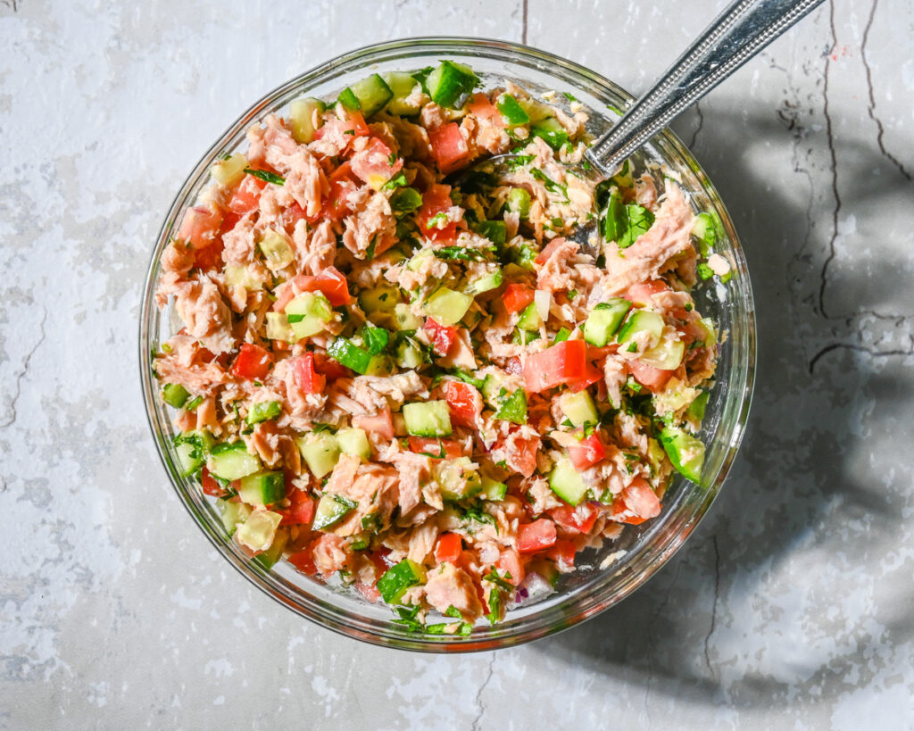 Ceviche de atun Tuna ceviche Tuna ceviche recipe Canned tuna ceviche