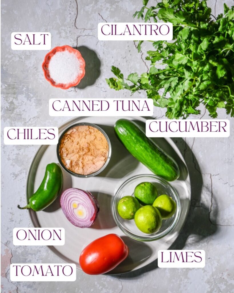 Ceviche de atun Tuna ceviche Tuna ceviche recipe Canned tuna ceviche