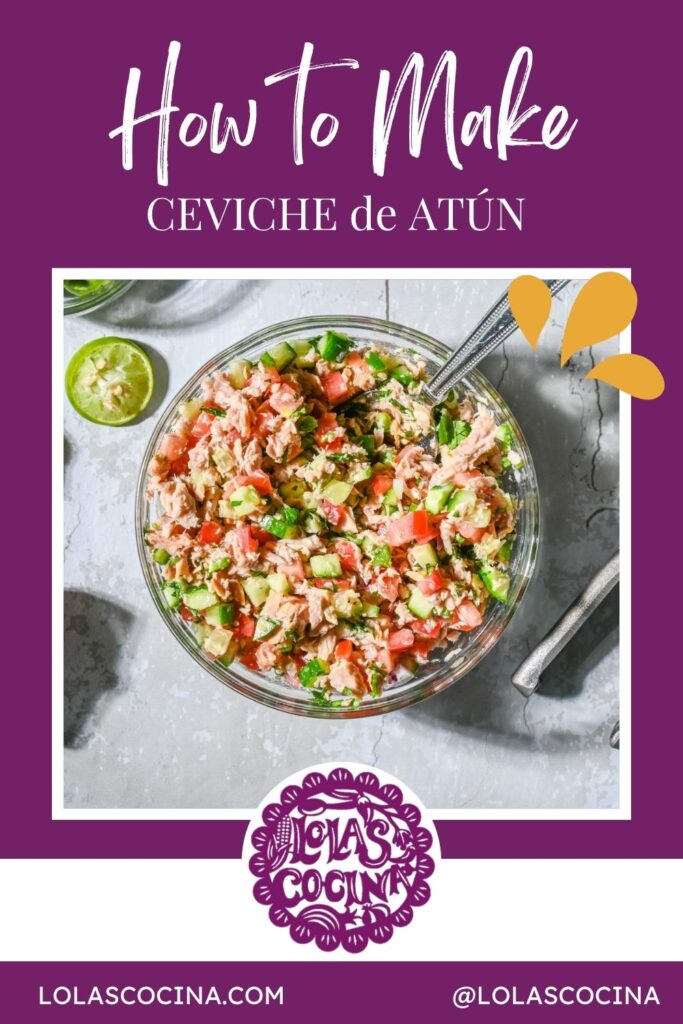 Ceviche de atun Tuna ceviche Tuna ceviche recipe Canned tuna ceviche