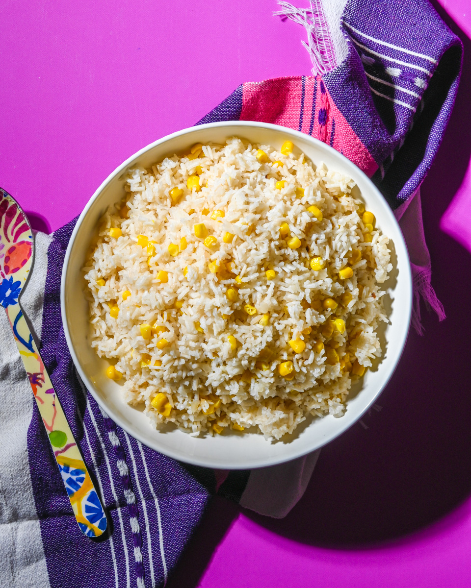 Arroz blanco recipe mexicano Arroz blanco Arroz blanco receta Arroz blanco con elote Mexican white rice Mexican white rice with corn