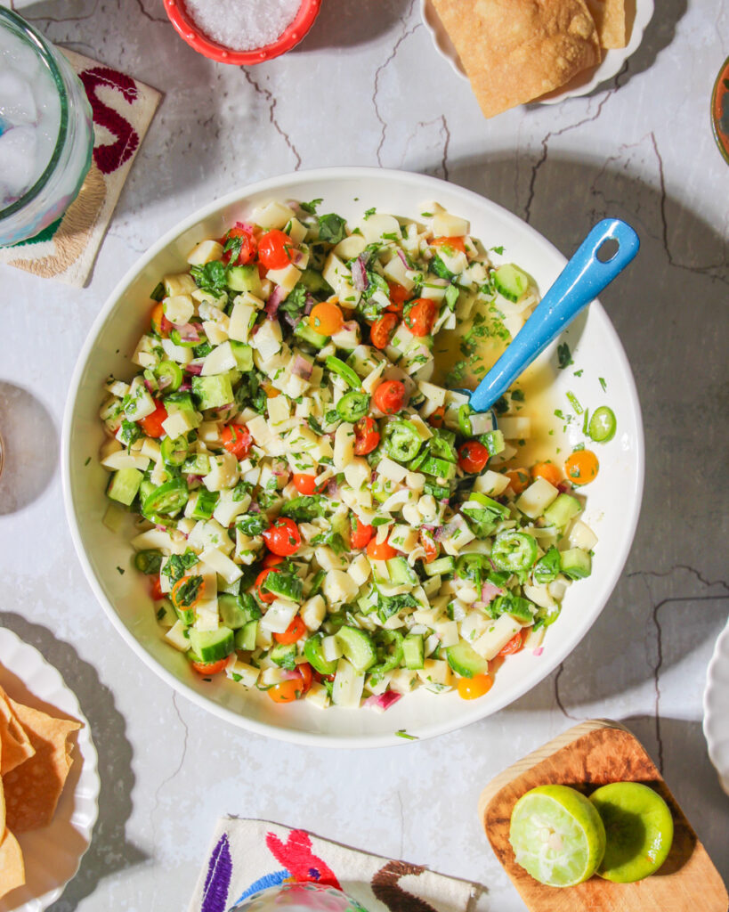 Ceviche de palmitos Ceviche de palmito receta Ceviche de palmito gourmet Vegan ceviche Vegan ceviche recipes Vegan ceviche hearts of palm Hearts of palm recipes Hearts of palm ceviche Hearts of palm ceviche recipes