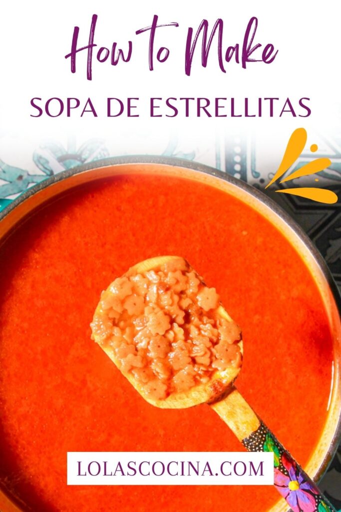 Sopa de estrellitas Sopa de estrella Sopa de estrellas recipe soups Sopa de estrellitas easy
