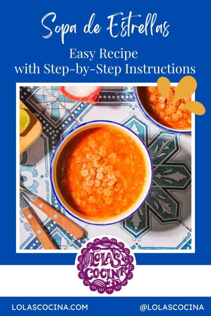 Sopa de estrellitas Sopa de estrella Sopa de estrellas recipe soups Sopa de estrellitas easy