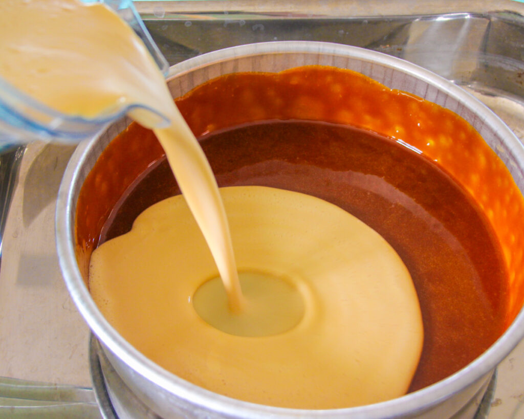 Guava flan Guava flan Puerto Rico Guava flan cake Guava paste flan Flan de guayaba Flan con mermelada de guayaba