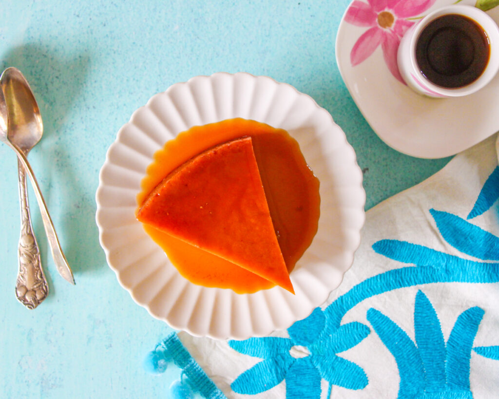Guava flan Guava flan Puerto Rico Guava flan cake Guava paste flan Flan de guayaba Flan con mermelada de guayaba